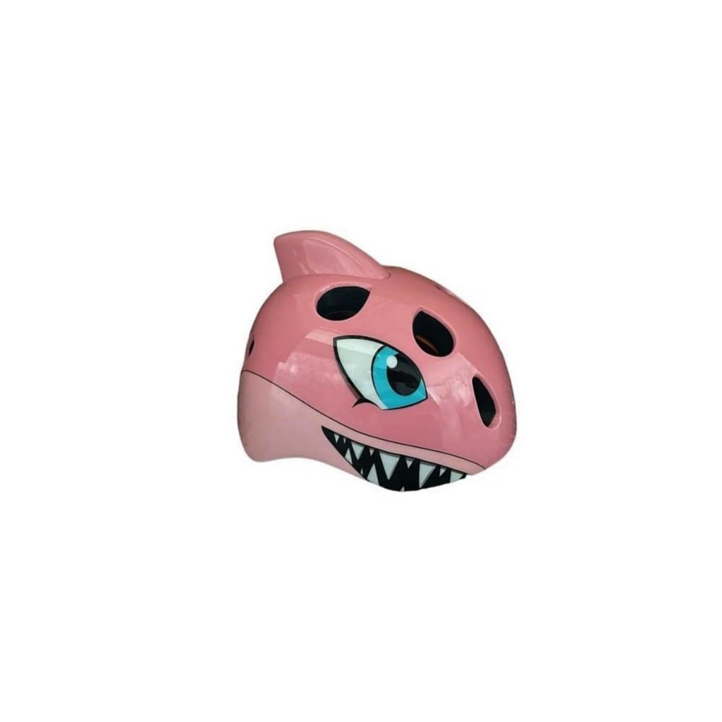 Capacete Skate Patins BIicicleta Infantil Criança Tubarao Baby Shark Rosa