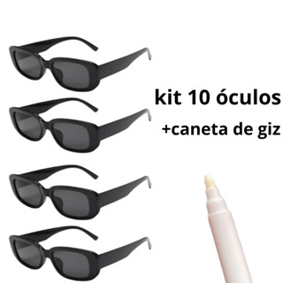 kit 10 óculos retro + caneta de giz em Oferta na Shopee