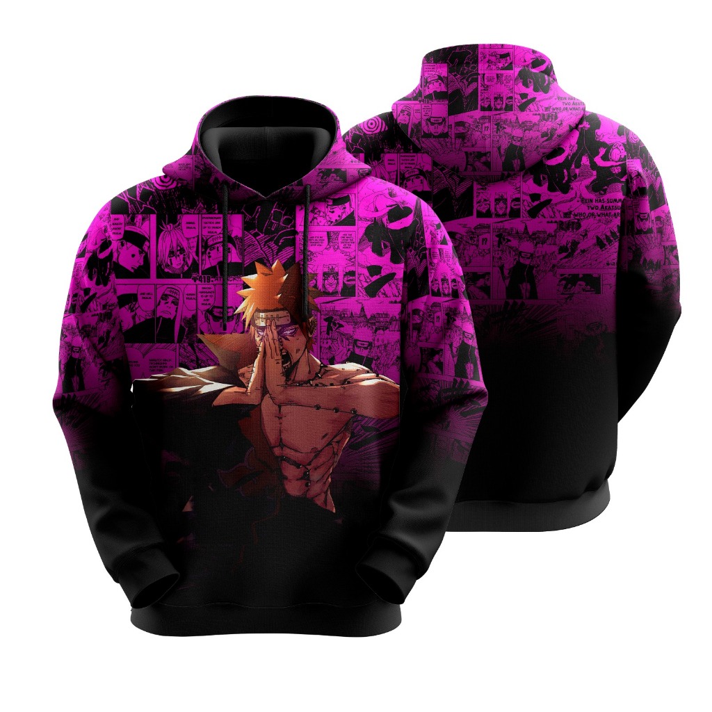 Blusa de Moletom Sublimado  Adulto Anime Pain Manga 156