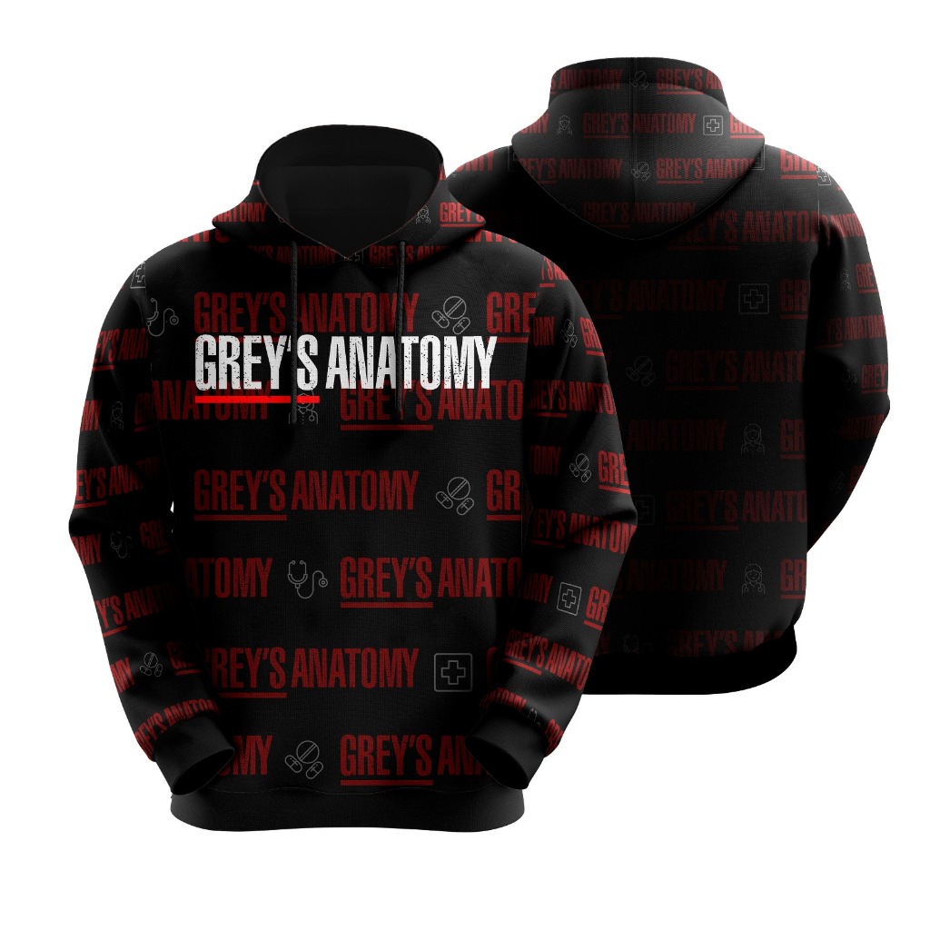 Blusa de Moletom Sublimado Série Grey´S Anatomy 162