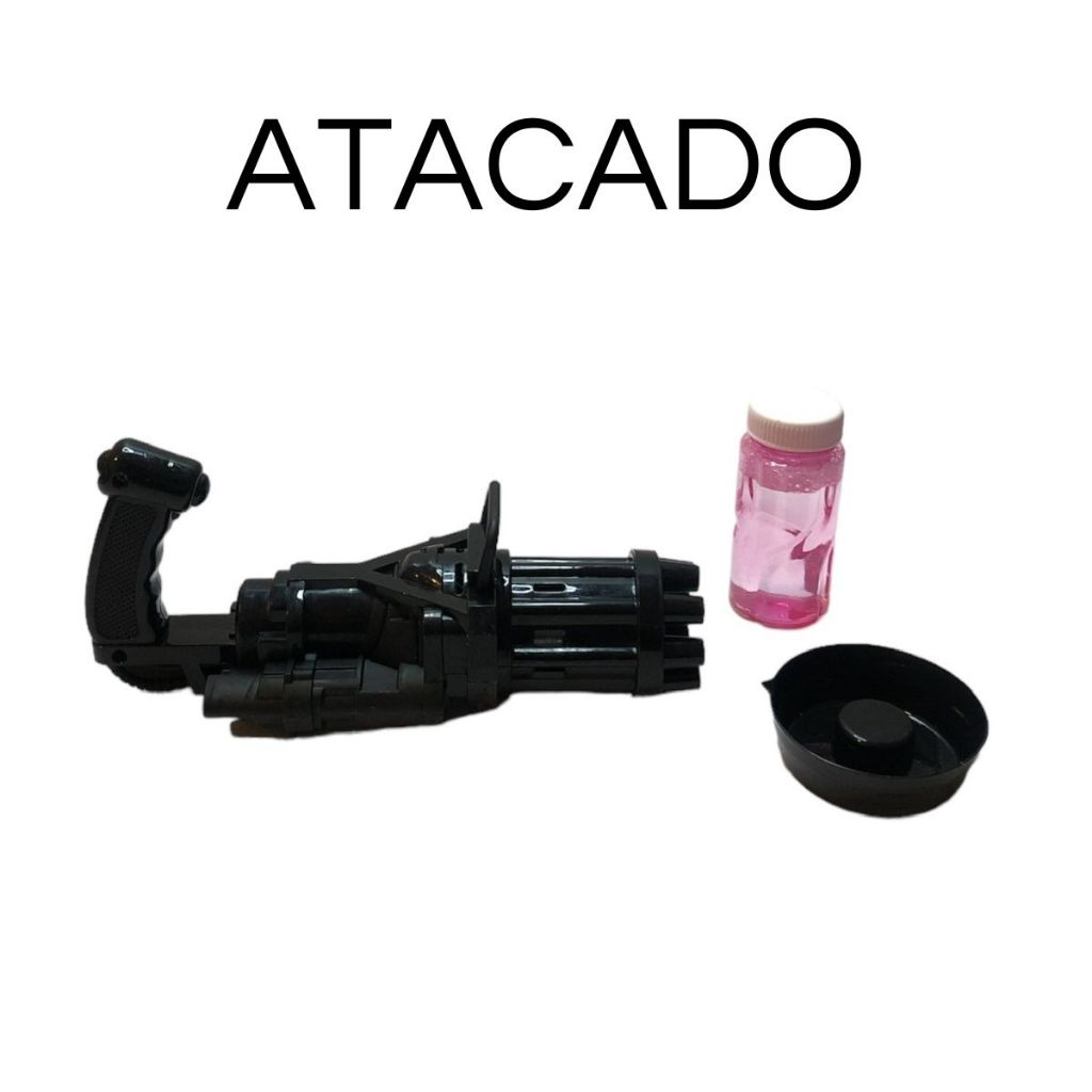 Pistola Lançadora de bolhas de sabão è o Brinquedo Divertido na Piscina, Parque e na Praia do Verão