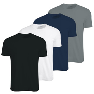 Kit 4 Camisas Masculinas Camiseta Basicas Masculino Lisa Basica Atacado em Oferta na Shopee