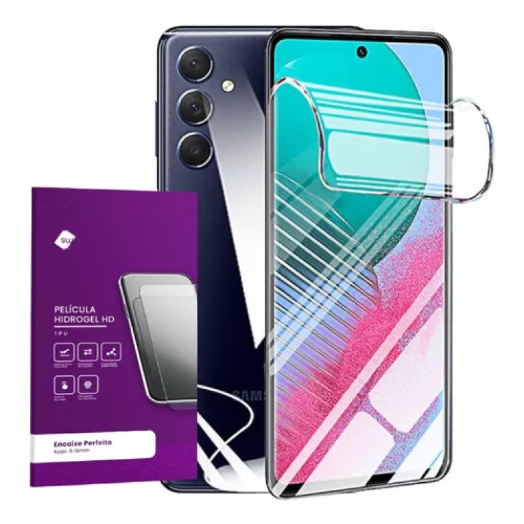 Película Hydrogel Hd Frente E Verso Para Galaxy M55 5g
