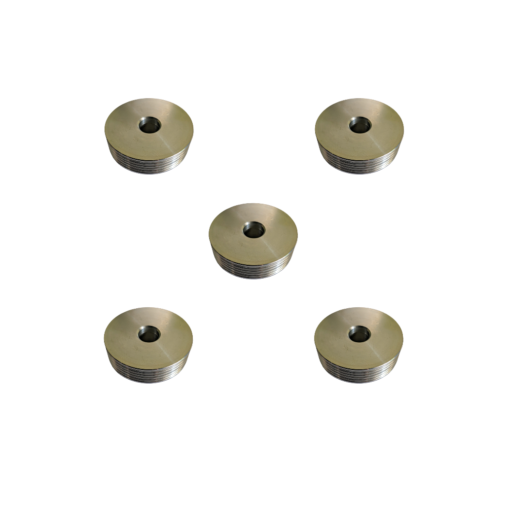 Kit 5 Polia Estriada Motor Importado Eixo Fino Lavadora Máquina Lavar Electrolux Lte Lt
