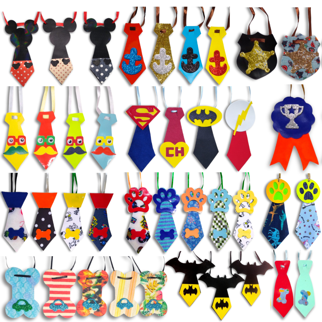 250 Gravatas Pet Banho e Tosa com Fita muito Baratas Atacado