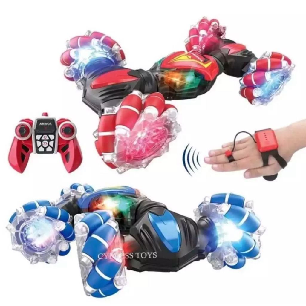 Carrinho Acrobático Stunt Controle Por Gestos Com Led E Som!