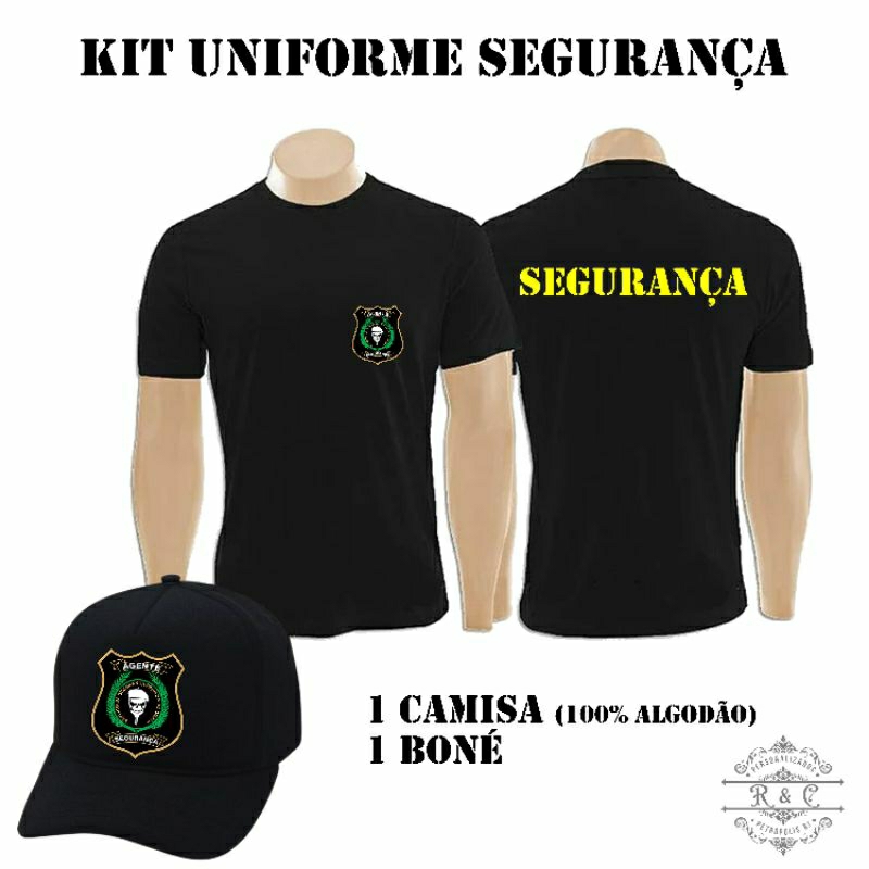 Kit Uniforme Segurança, Camisa + Boné