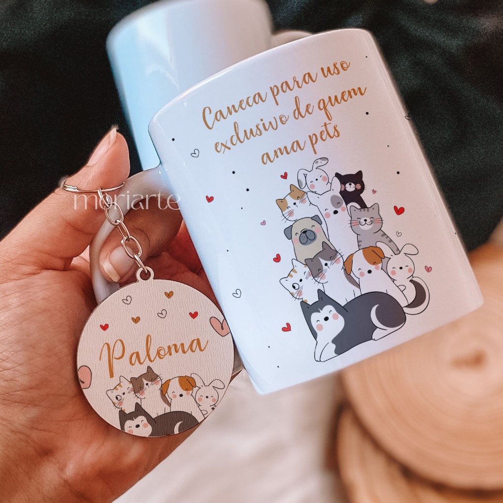 Caneca Personalizada Pet, caneca quem ama pet, caneca pet cachorro, caneca gato