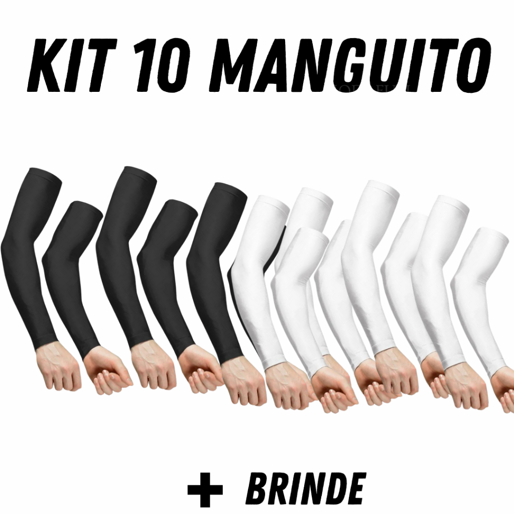 Kit 10 manguito - manguito protecao solar /manguito uv/ mangote para braço
