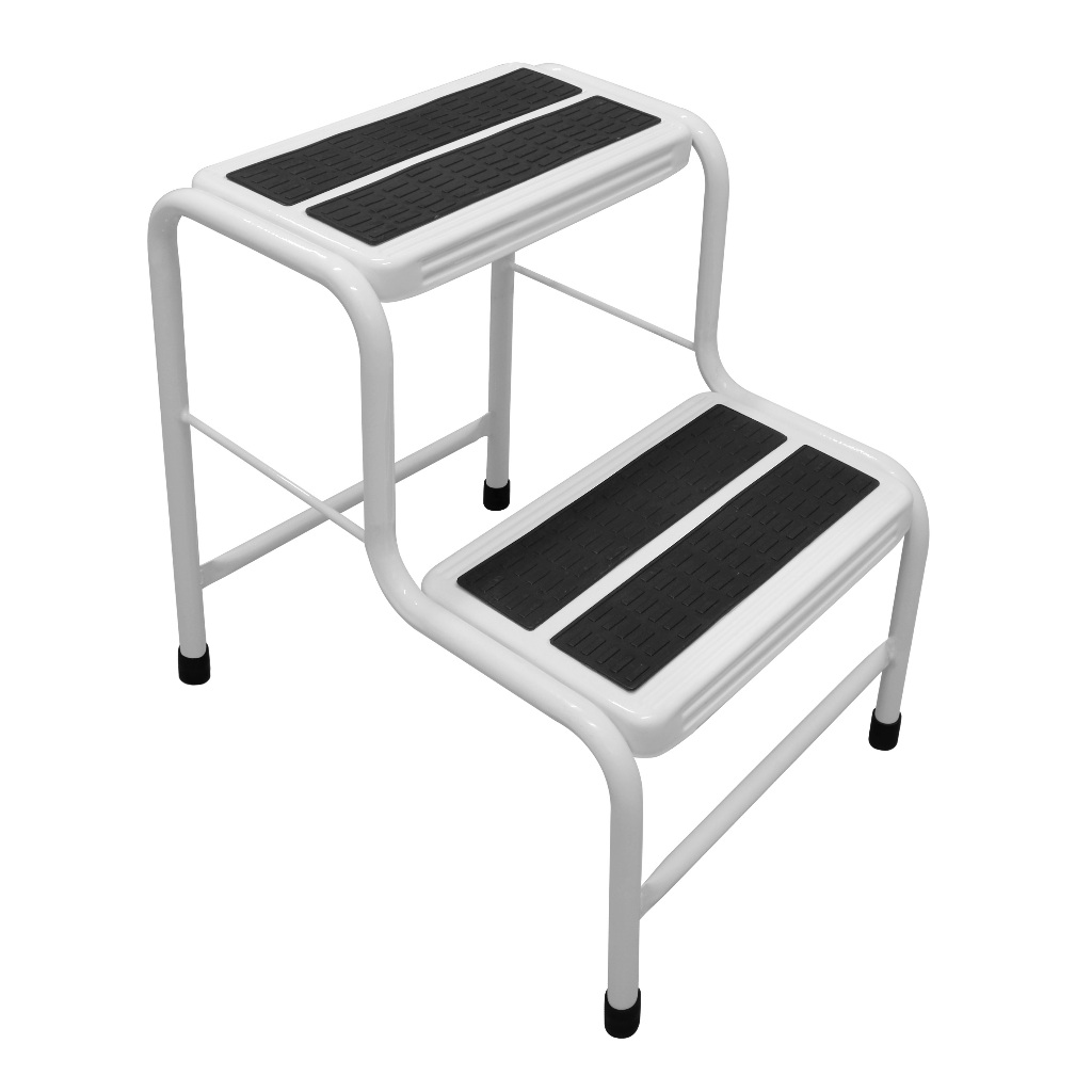 Banqueta Escada Escadinha 2 Degraus Antiderrapante De Aço Reforçada