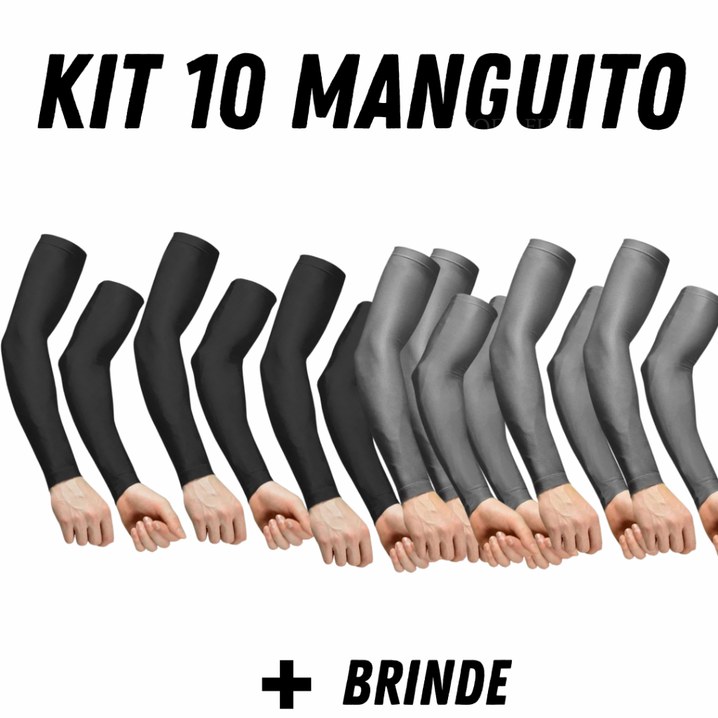combo 10 manguito manguito protecao solar /manguito uv/ mangote para braço