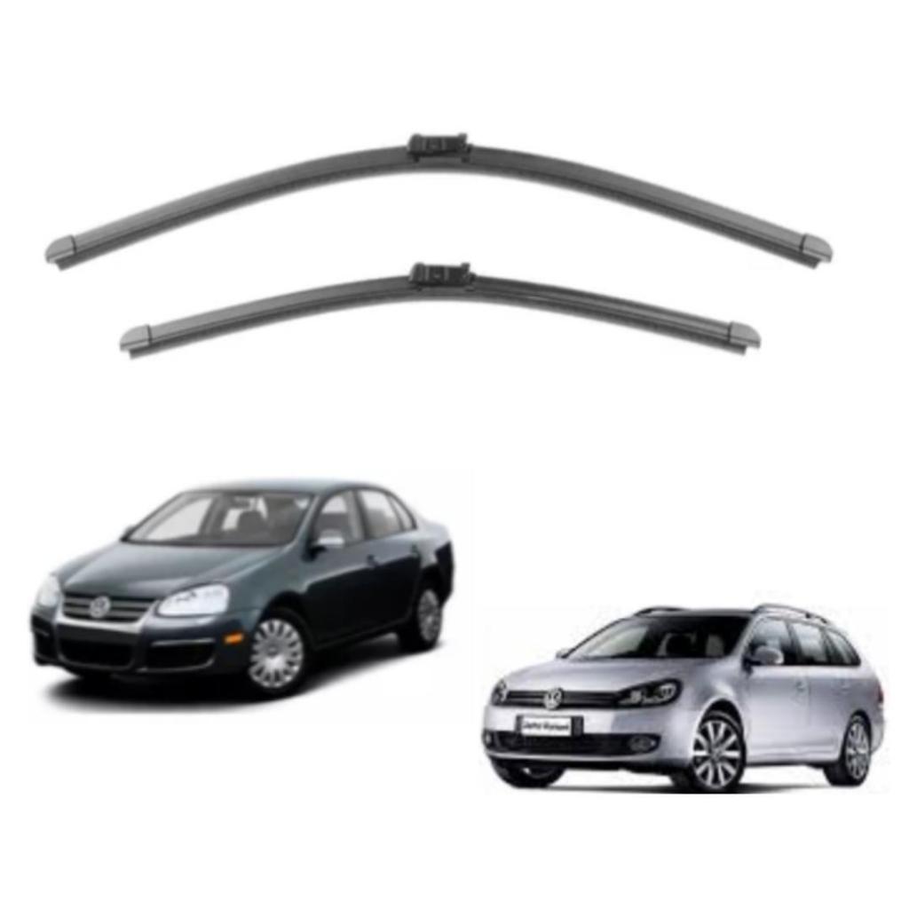 Par Palhetas Kit Dianteiro Limpador de Parabrisa Paleta Silicone Encaixe Original VOLKSWAGEN JETTA 2007 2008 2009 2010  JETTA VARIANT 2011 2012 2013
