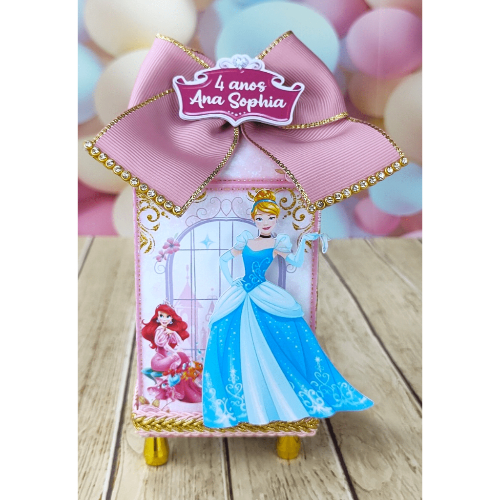 Caixa Milk Princesas Lembrancinhas Personalizados Decoração Festa Caixinhas