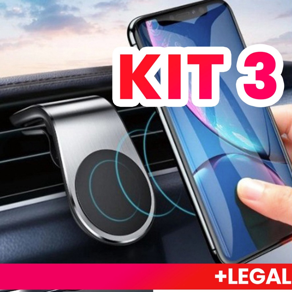 Suporte Automotivo Celular Magnético Imã 360° Carro Veicular porta-telefone celular de carro