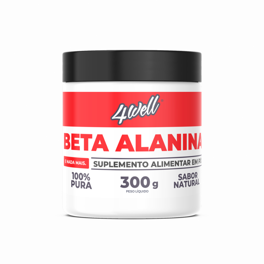 Beta Alanina 300g Pote - 100% Pura - Importada - 4well