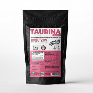 Taurina 1Kg 100% Pura Importada 4well Sabor Natural em Oferta na Shopee