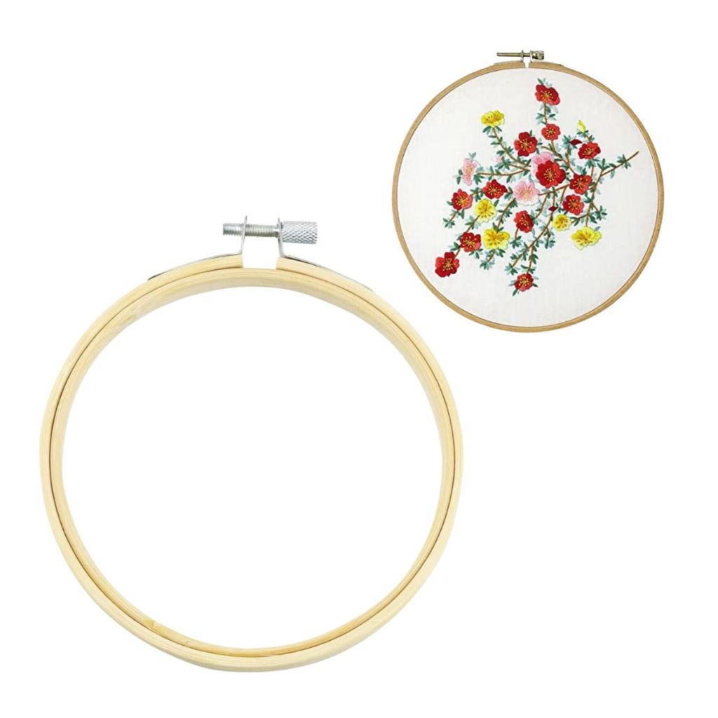 Bastidor 20cm Para Bordar Ponto Russo Punch Needle Bastidor de 20cm