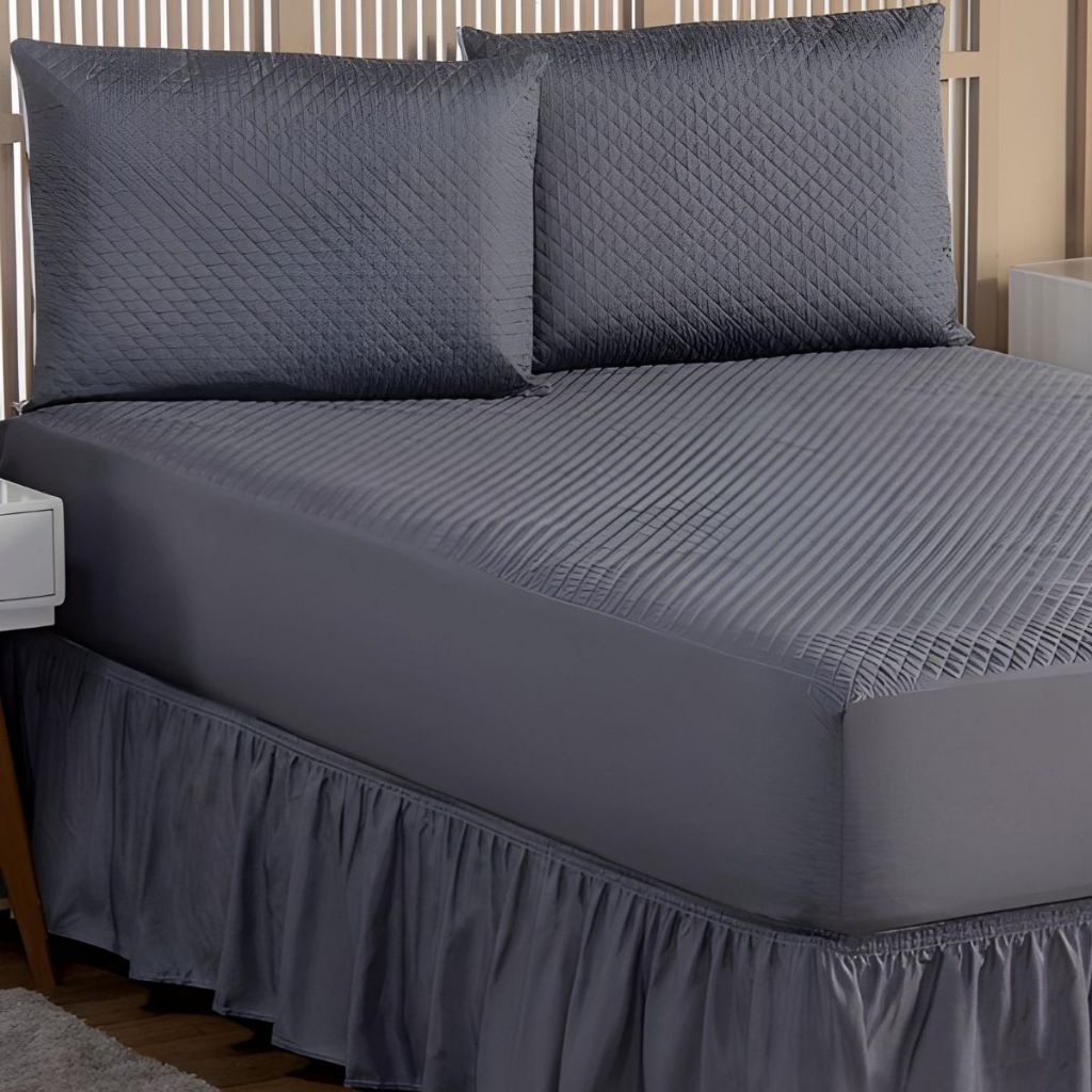 Capa De Colchão Impermeável Queen Protetor com Elástico Cama Box Micromatelada em Oferta na Shopee