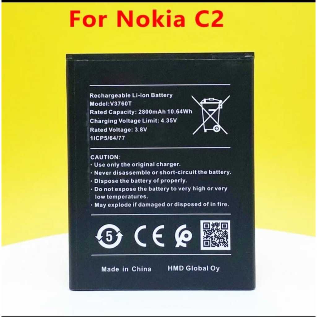 Bateira Nokia C2 V3760t Ta-1263 2800mah