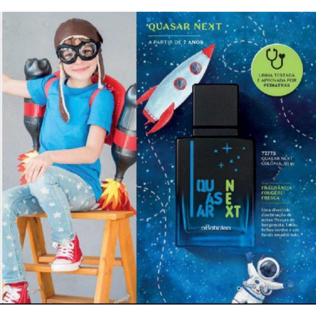 Quasar Next Colônia Infantil 50ML - O Boticário