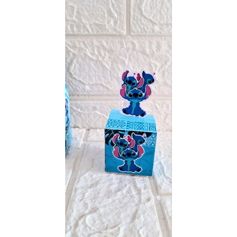 Stitch Lembrancinhas Papelaria Caixa Cubo 3D kit festa de aniversário lembrancinha personalizada Stitch