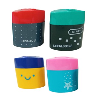 Apontador Duplo Com Deposito Stamp Escolar Leo&Leo - Leonora em Oferta na Shopee