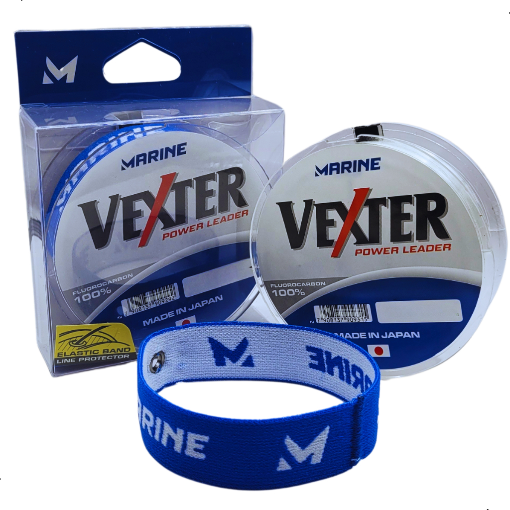 Linha De Pesca Fluorocarbon Vexter Power Leader Marine Sports 50 metros em Oferta na Shopee