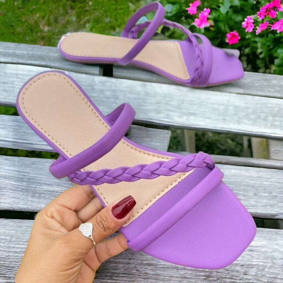 Sandália Rasteira Feminina: Super confortável", "Cores pastéis tendência!", "Tamanho do 34 ao 39") em Oferta na Shopee