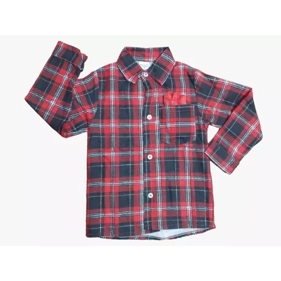 Camisa Manga Longa Xadrez Festa Junina Infantil Menino Roupa Caipira Com Lenço