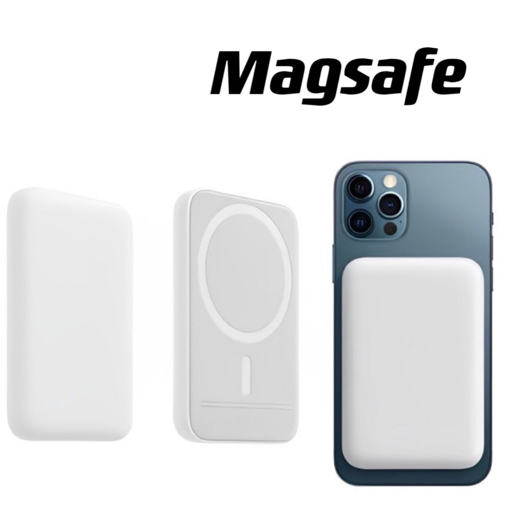 Carregador Portátil Indução para iPhone/Android Magsafe Apple Sem fio Bateria Carga 3000mAh/5000mAh