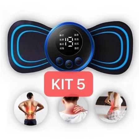 KIT 1/2/3/5 Mini Massageador Elétrico Portátil Cervical EMS Pratico