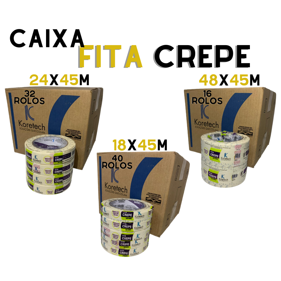 PREÇO ATACADO - CAIXA CREPE LARGO OU FINO DIRETO DA FABRICA ! KORETECH