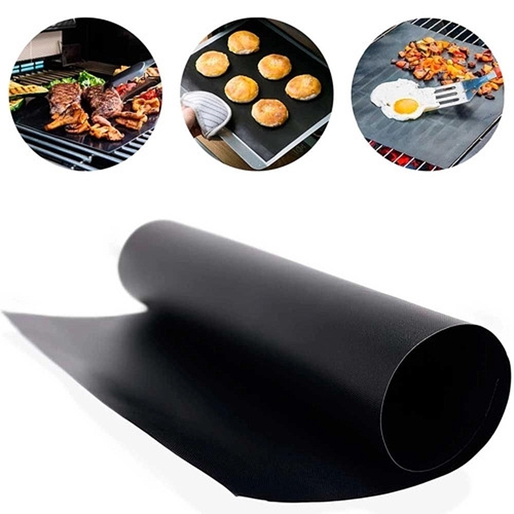 Manta Para Churrasqueira Antiaderente 40x33CM Teflon Airfryer Grelha Churrasco Antiaderente Limpeza