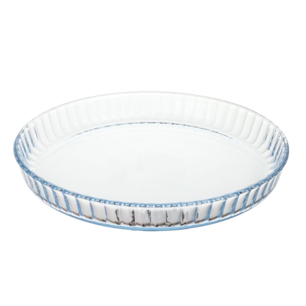 Assadeira de Vidro Redonda Canelada 31,5cm 2 Litros em Oferta na Shopee