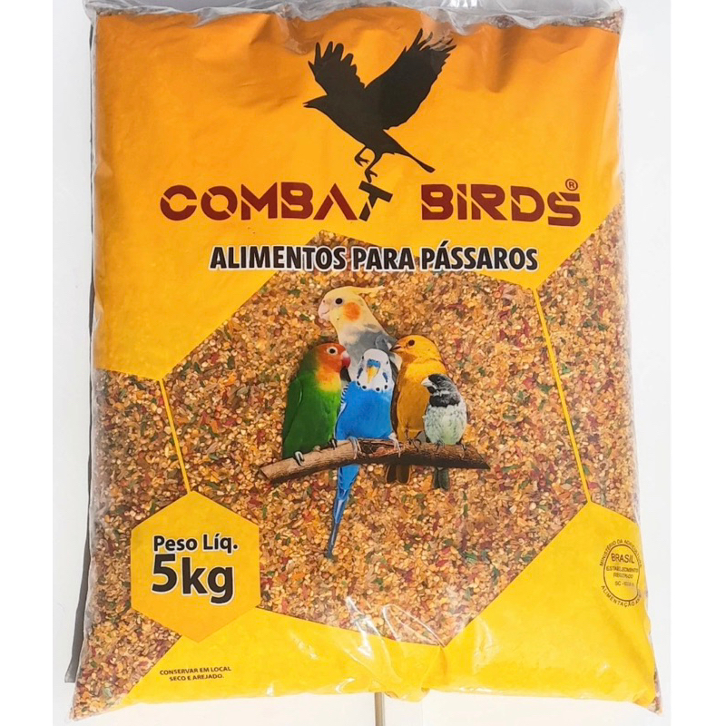 Mistura Ração Pássaros de Jardim Pássaros da Natureza 5KG Calopsitas Qualidade e Preço Justo