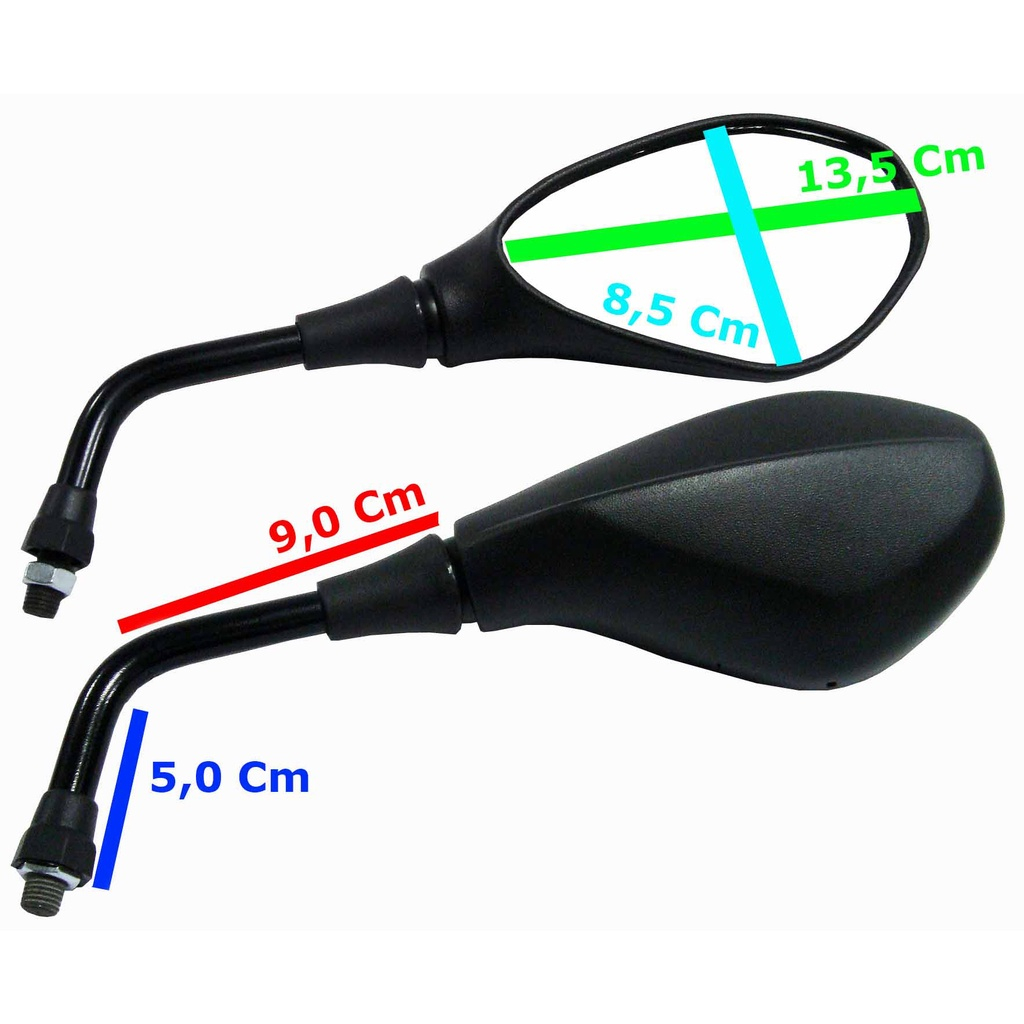 Retrovisor Bmw Gs650 F800 Base Fixa Ybr Factor Lander Tenere — imagem 2 de 2