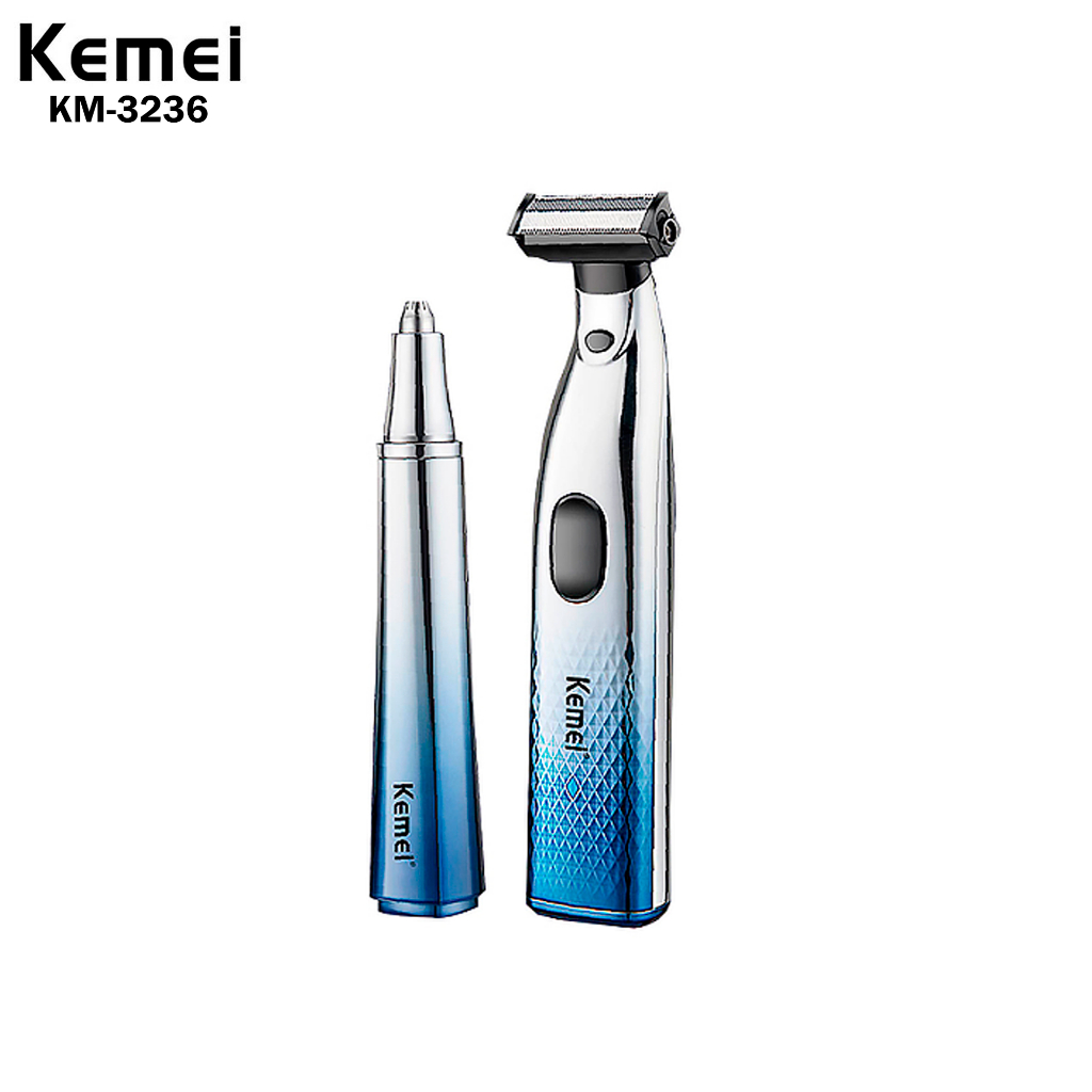 Kemei Portátil Aparador De Pêlos De Nariz Elétrico, Remover Kit, Shaver para Homens, km-3236 - Beauty
