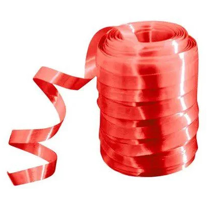 Rolo Fitilho Fita Vermelho Claro 5mm x 50m - EmFesta em Oferta na Shopee