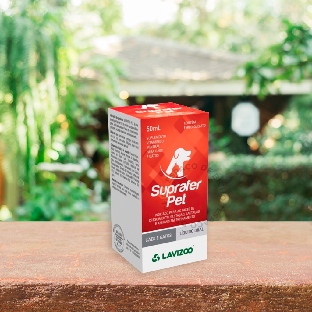 Detalhes do Suprafer Pet 50ml Suplemento De Ferro Para Cães/gatos