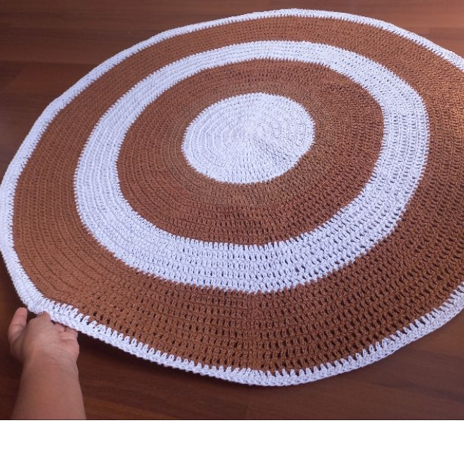 Tapete para sala ou quarto /quarto infantil ,decoração  ,Tapete de croche redondo