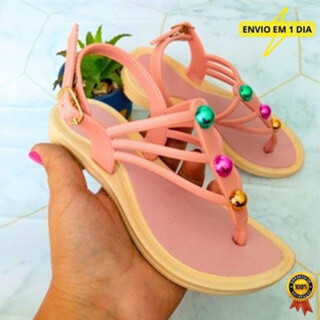Sandália Menina Feminina Infantil Confortável Rasteirinha Leve Para Criança Antiderrapante em Oferta na Shopee
