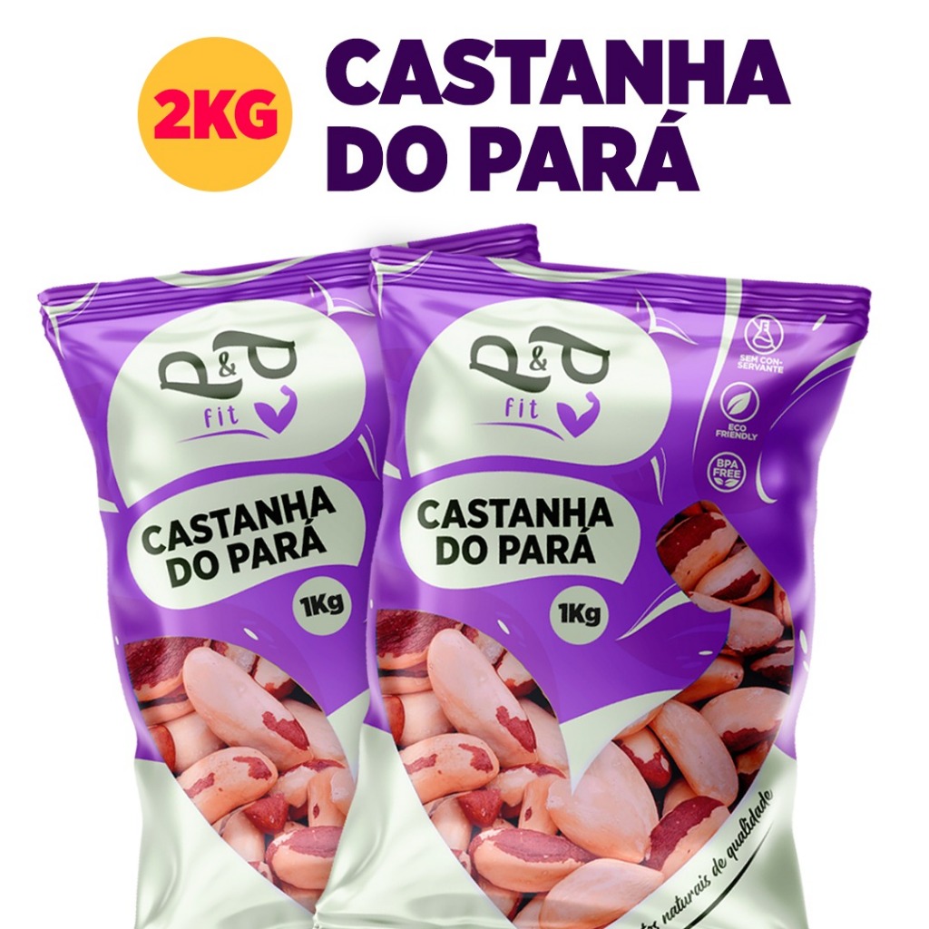 Castanha do Pará Inteira Premium 2Kg - P&P em Oferta na Shopee