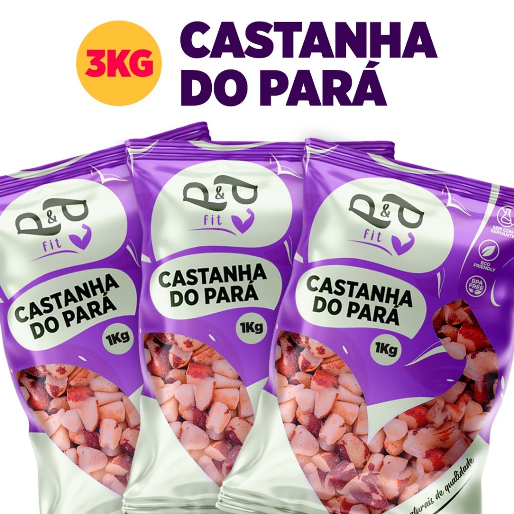 Castanha do Pará 3Kg Quebrada/Pedaços - P&P