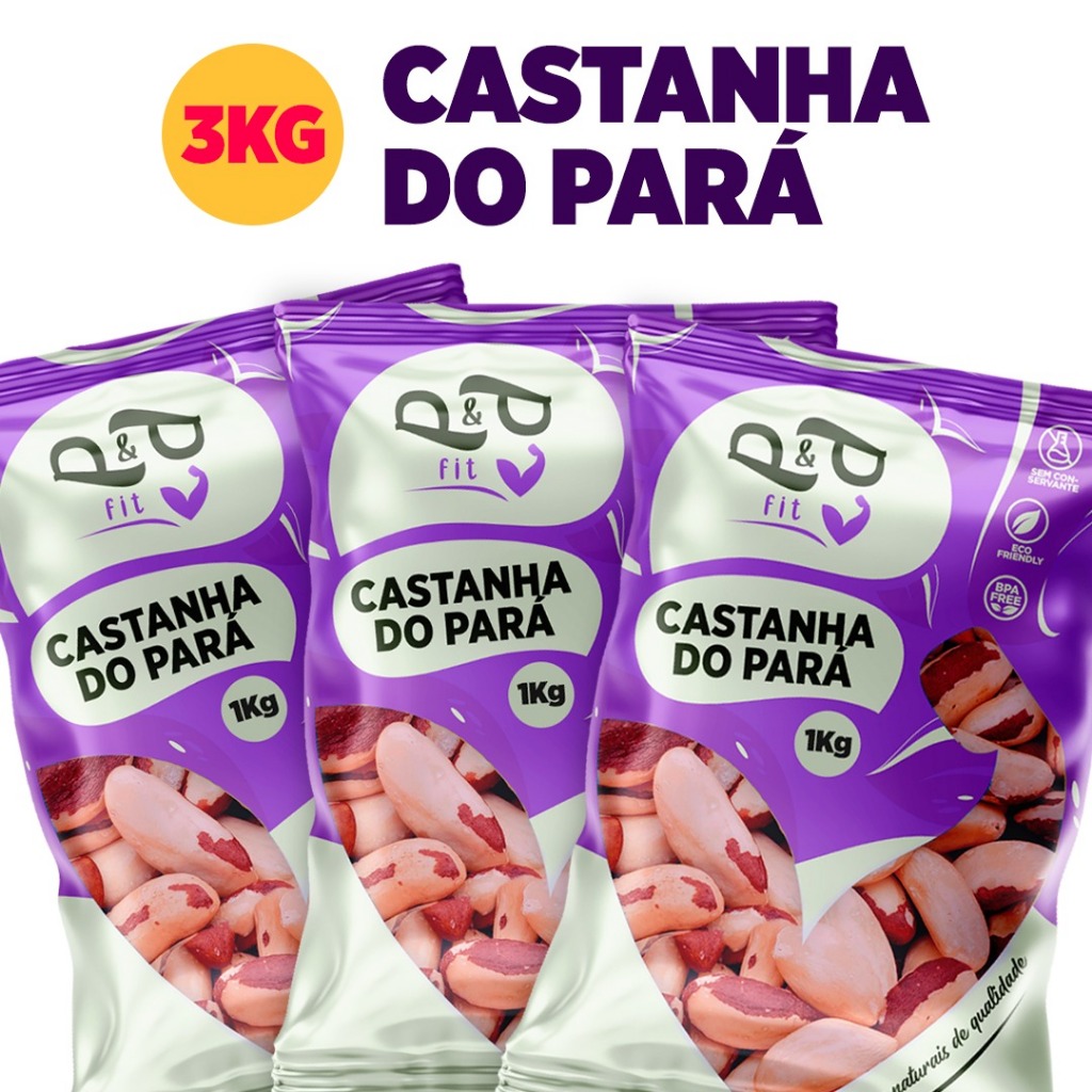 Castanha do Pará Inteira Premium 3Kg - P&P