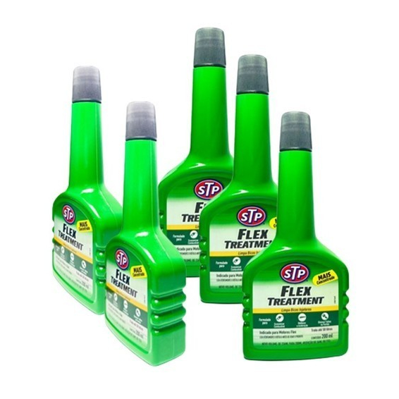 Kit C/ 5 Aditivos Limpa Bico Injetor Tratamento Flex Stp 200ml em Oferta na Shopee