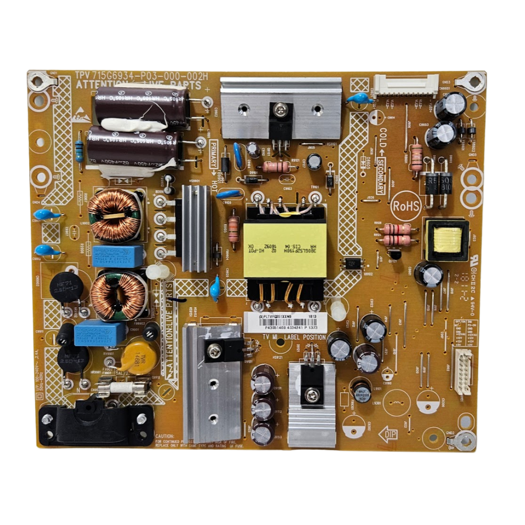Placa Da Fonte para TV Philips / AOC LE43S5970S / 43PFG5000 / 43PFG5102 715G6934-P03-000-002H