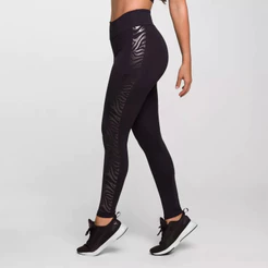 Calça Legging Feminina Fitness Poliamida Preta Calça Treinar Malhar Lisa Básica Estampas Variadas