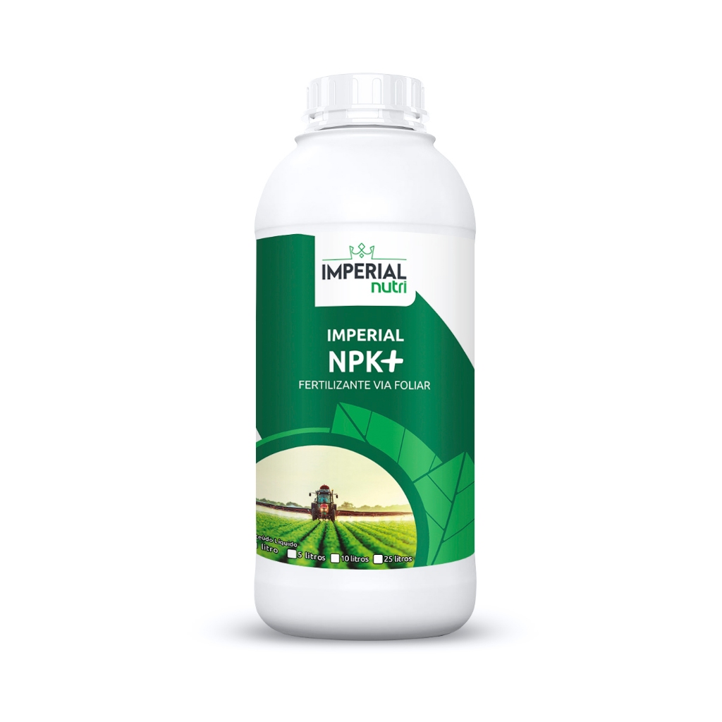 Adubo Liquido Foliar Solo NPK Milho, Horta, Pastagem 1 litro - Imperial Nutri