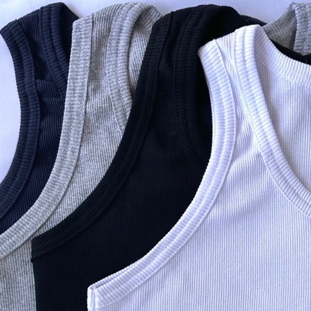 Camiseta Regata Masculina Ribana Canelada Americana Academia Camisa Justa Blusa