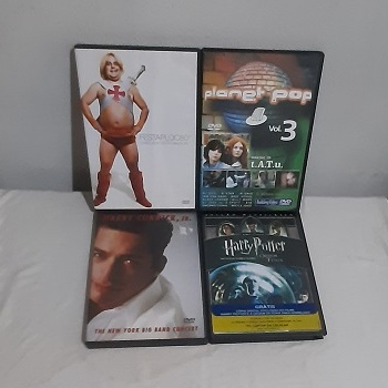 LOTE DVDS HARRY POTTER E A ORDEM DA FÊNIX, FESTA PLOC 80'S - EM ÓTIMO ESTADO